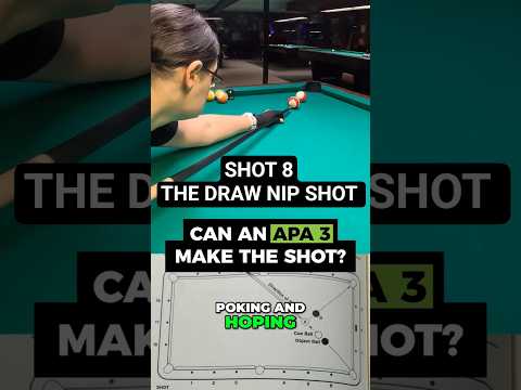 Shot 8 – The “Draw Nip” Shot 🎯 #BilliardsLife #CueBallControl