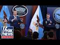 Sec. Pete Hegseth, Gen. Dan Caine brief reporters on Operation Epic Fury