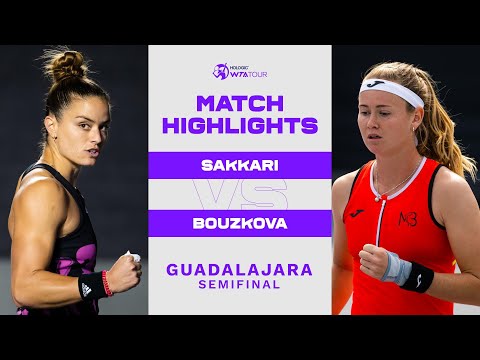 Maria Sakkari vs. Marie Bouzkova | 2022 Guadalajara Semifinal | WTA Match Highlights