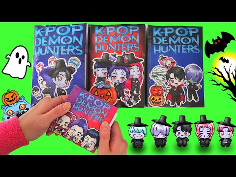 💕Paper DIY💕 KPop Demon Hunters Blindbag Game Book Compilation Halloween Game Book Tutorial 케이팝 데몬 헌터