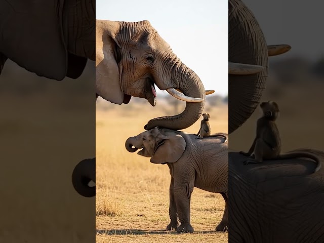 In the Savage Wild: A Baby Elephant Saves an Orphaned Monkey and Finds a New Family