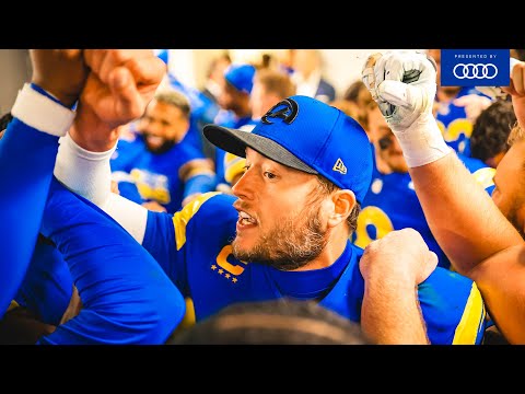 Victory Speech: Sean McVay Gives Game Ball To Rams QB Matthew Stafford After Win vs. Buccaneers video clip