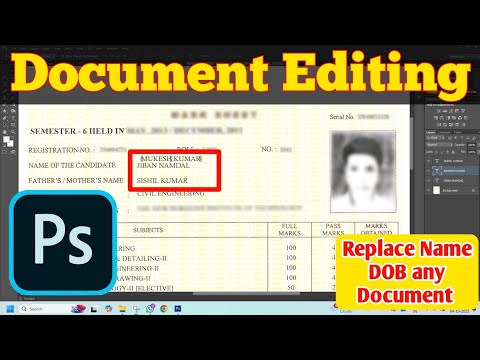 Photoshop se Document Edit Kaise Kare