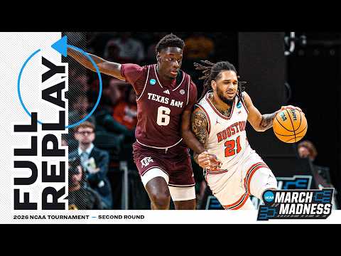Houston vs. Texas A&M: 2026 NCAA men’s second round | FULL REPLAY