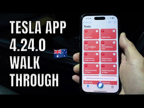 4.24.0 Tesla App Walkthrough Apple Shortcuts & Wall Connector Support