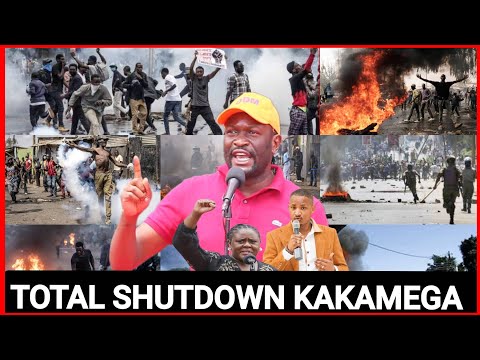 happening now! Total shutdown Kakamega! Sifuna team heroic reception in Kakamega, current situation