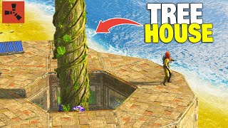 YouTube thumbnail for JordanRants's video titled 'I Built the ULTIMATE Tree House Using Rust’s New Climbable Trees'