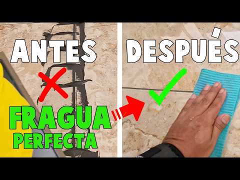 Piso de Porcelanato: Fragua Limpia y Perfecta | Técnica Probada