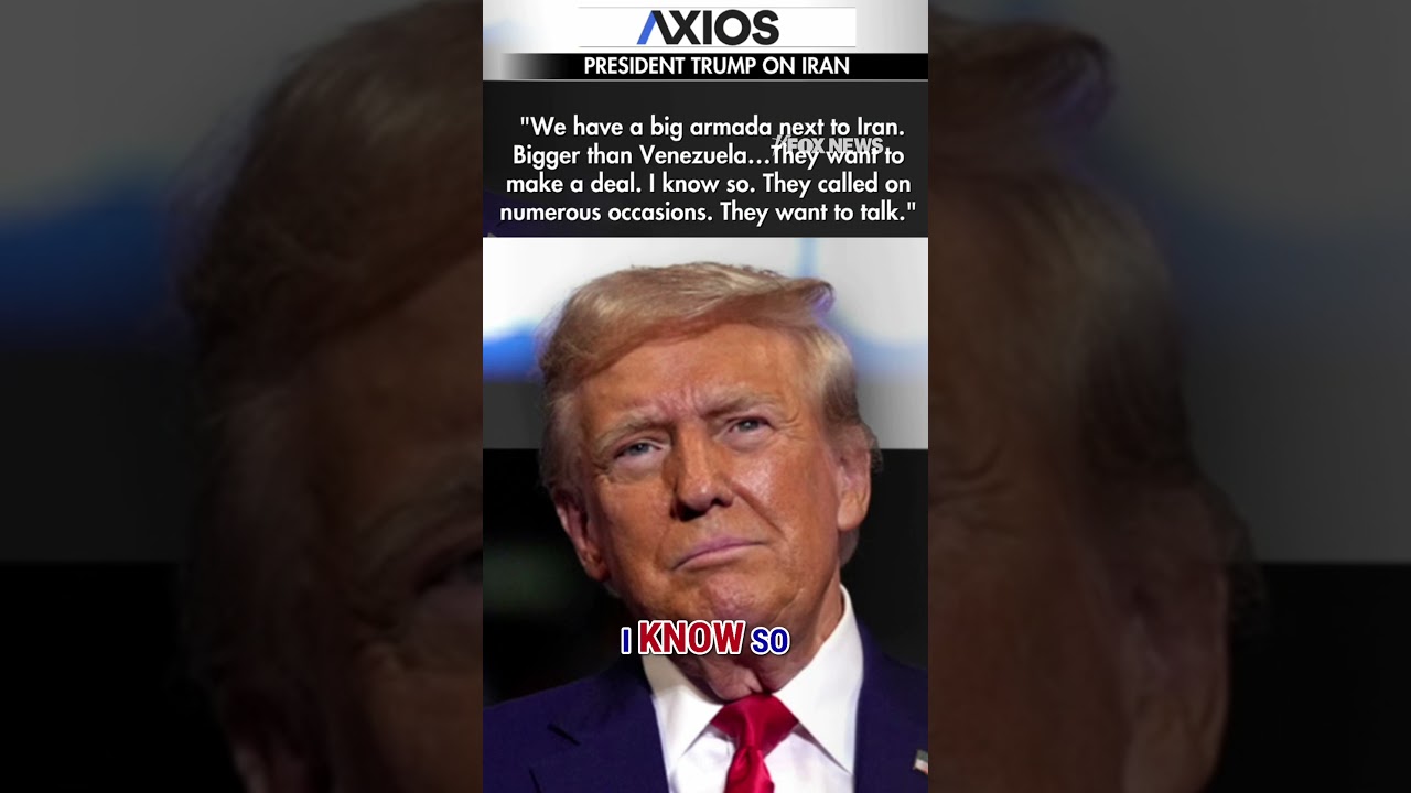 Trump: Iran 'wants to make a deal' facing 'big armada' #shorts #us #trump #iran #news #foxnews