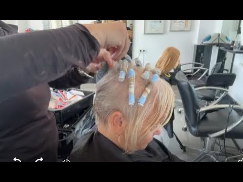 How to body perm short fine hair step by step