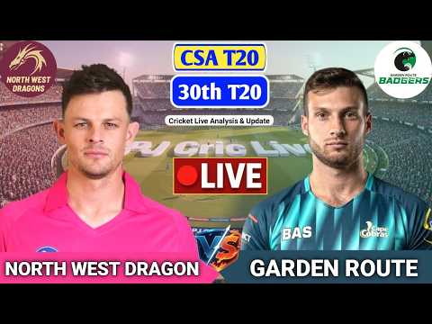 North West Vs Garden Route T20 Match | Live Score Analysis &amp; Discussion | CSA T20 Cricket Match