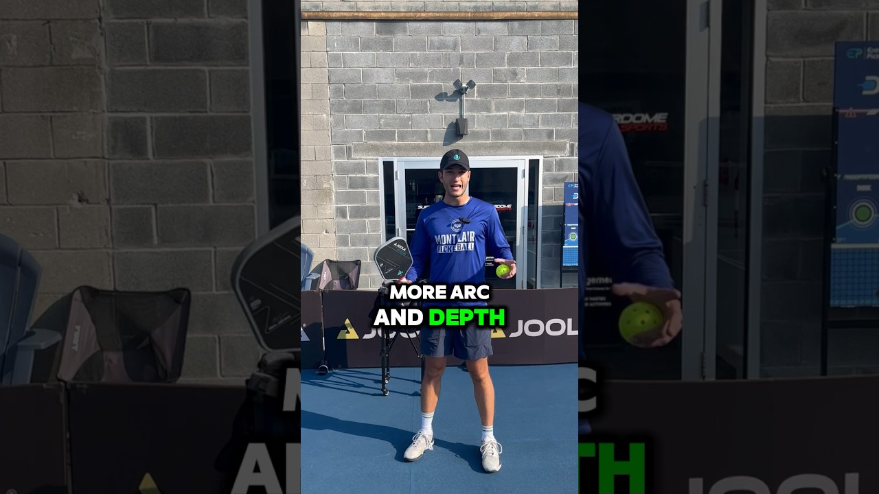 The secrets to getting more arc and depth on your serve! #pickleball #shorts