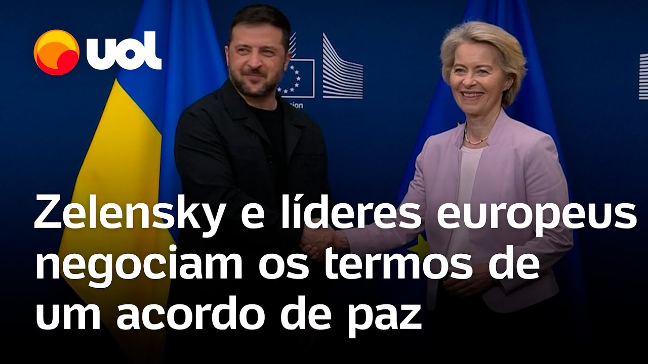 Zelensky e líderes europeus negociam nos EUA os termos de um acordo de paz com a Rússia confira