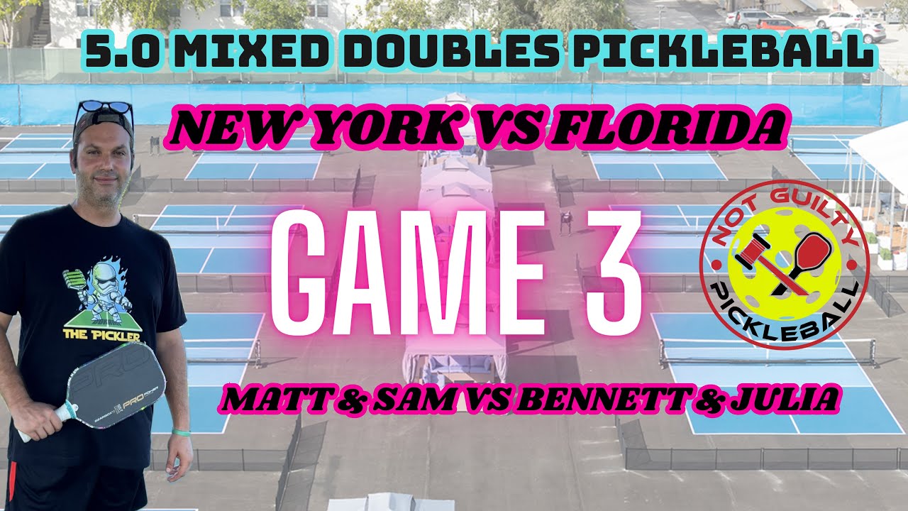 5.0 Mixed Doubles Pickleball | Matt & Sam vs Bennett & Julia | CityPickle West Palm Beach | Game 3
