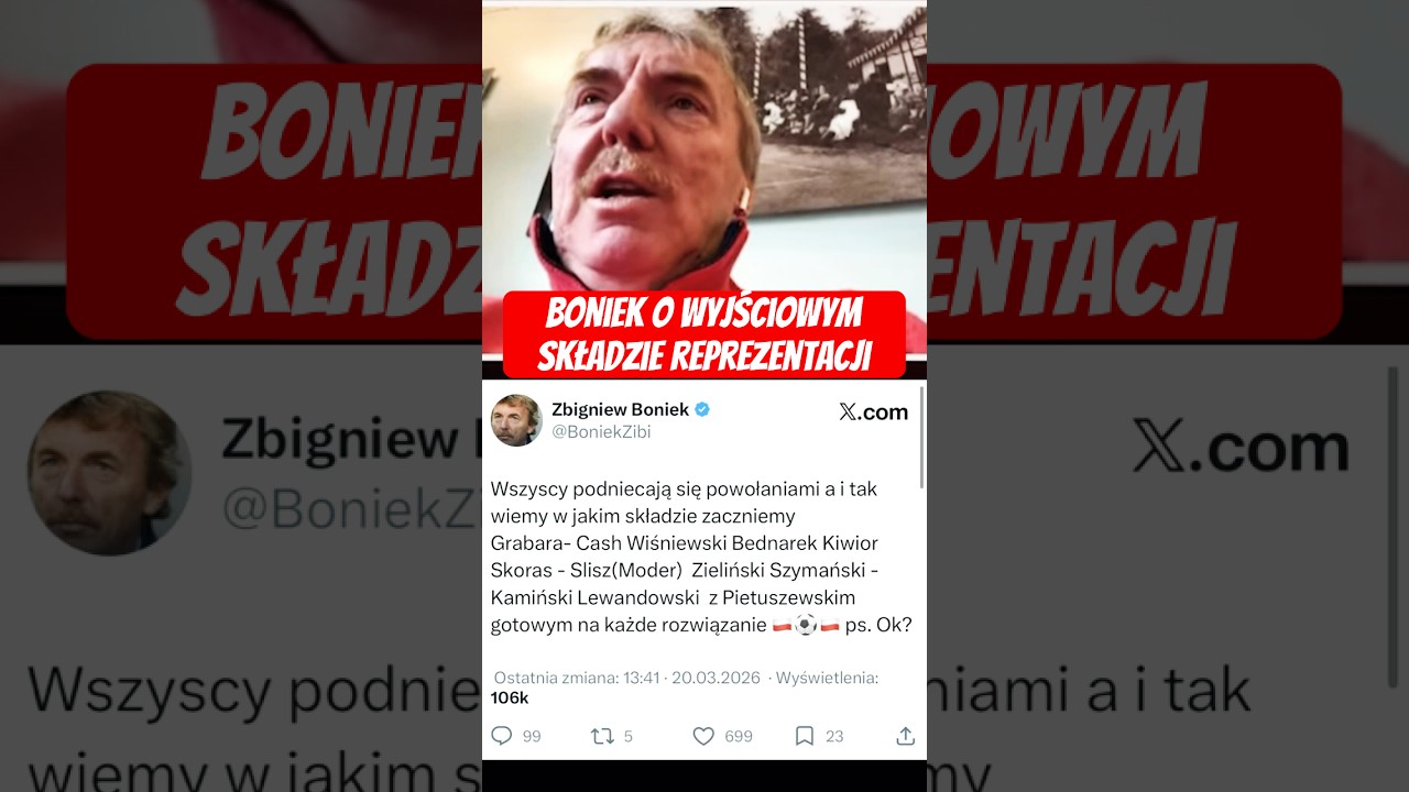 Boniek o składzie polski na baraże o mundial #shorts