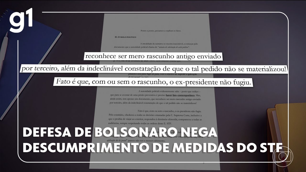 Defesa de Bolsonaro nega qualquer tipo de violação de ordem judicial e critica relatório da PF