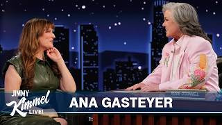 Thumbnail for the video "Ana Gasteyer on Tony Nom for Schmigadoon, Accident on Stage & Complaints About September L. Davis" from Jimmy Kimmel Live