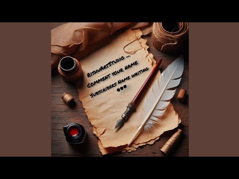 Writing Subscribers names 😱💥 RishArtStudio is live!