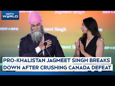 Canada Election Results | Pro-Khalistan Jagmeet Singh Breaks Down After Crushing Canada Defeat