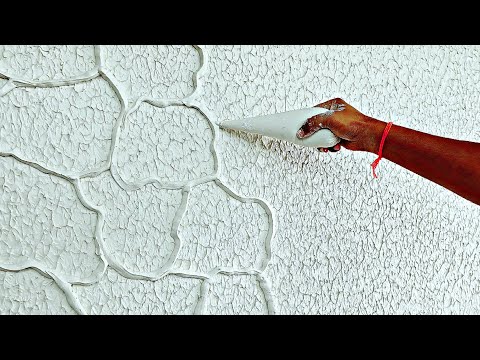 "Bringing Texture to Life: My Golden Stone Wall Painting Process"