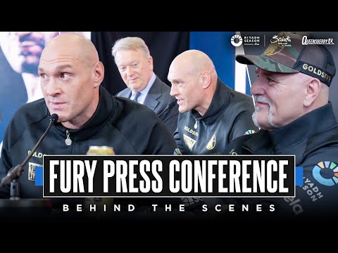 Tyson fury behind the scenes in morecambe | all the things you did not see from his usyk media day 🎬