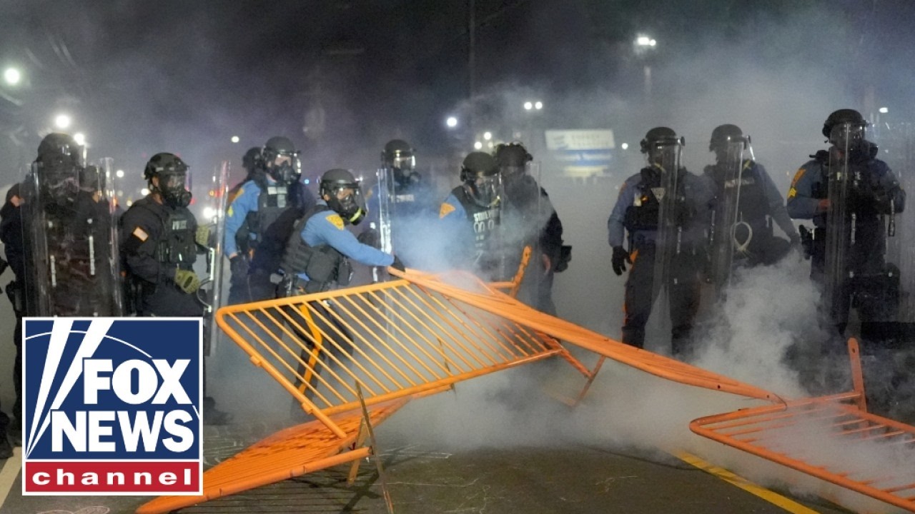 Violence ERUPTS outside ICE facility in New Jersey