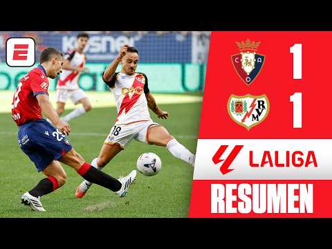 Osasuna y <strong>Rayo</strong> Vallecano repartieron puntos tras empate 1-1. Goles de Budimir y Camello | La <strong>Liga</strong>