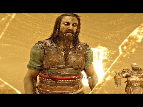Tyr Reacts To Death of Odin Prophecy Scene - God of War 5 Ragnarok (Odin Almost Blows His Cover)