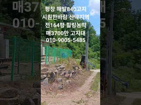 해발840고지 <strong>고지대</strong> 시원한바람 산악지대 전164평 힐링농막 매3700만 010-9005-5485