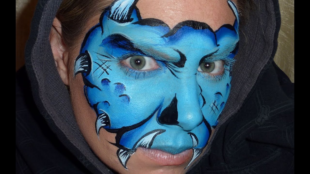 Monster Face Painting Tutorial YouTube