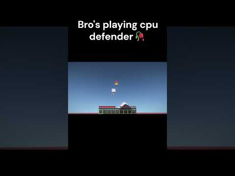 Minecraft CPU defender #minecraft #minecraftshorts #alookhaoge #gaming