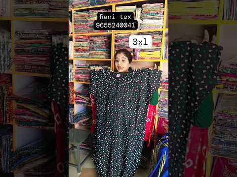 9655240041 Rani Tex #shakthifashionstudio #nighty #cottonnighty #shorts #nighties
