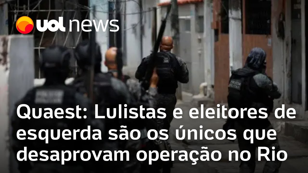 Quaest: Apenas lulistas e eleitores de esquerda no Rio desaprovam operação