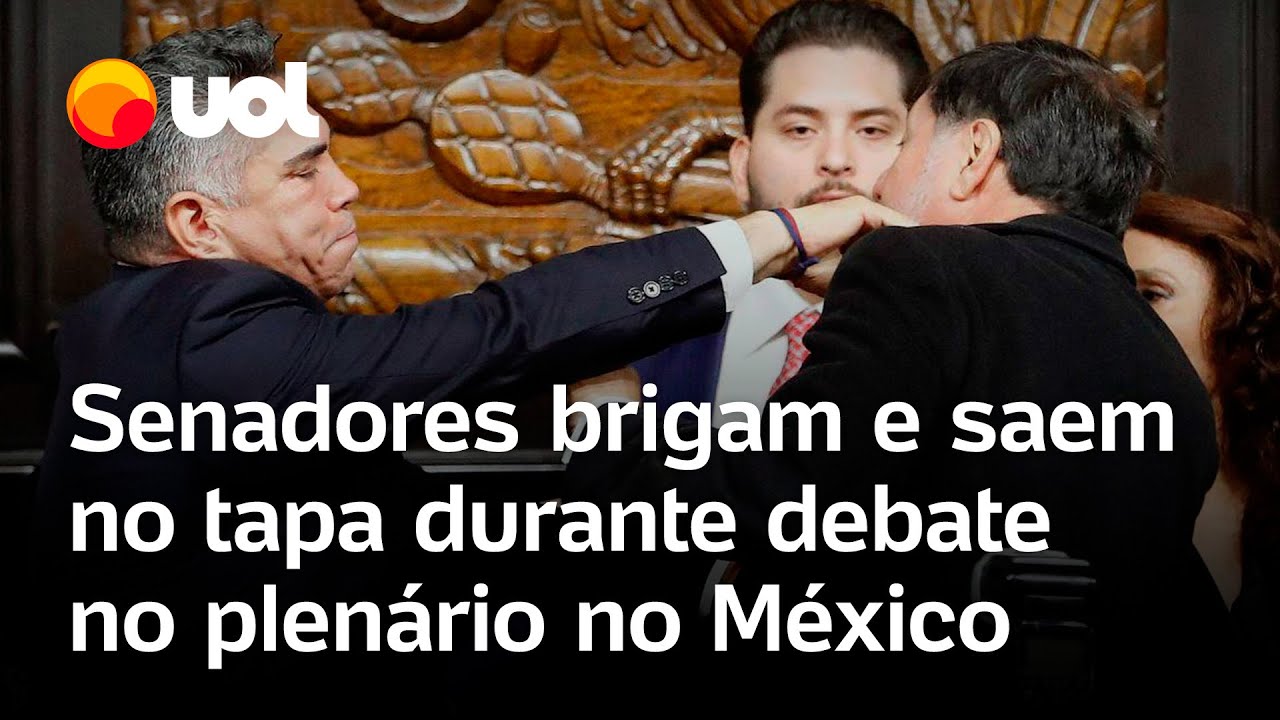 Senadores trocam tapas e empurrões durante sessão no México após debate sobre os EUA