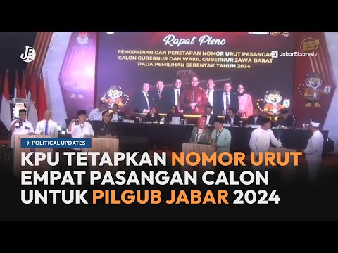 Nomor Urut Paslon Pilgub Jabar 2024 Sudah Sah, Ini Hasilnya! - Political Update JETV (24/9/24)