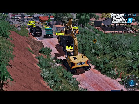 Fazenda simulada #44 | Reconstruindo a estrada rural de Madureiro | Farming simulator 22