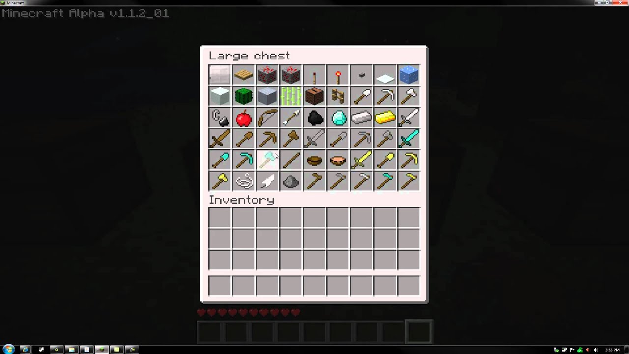 (Minecraft) All Alpha Multiplayer items (in order of item id) - YouTube