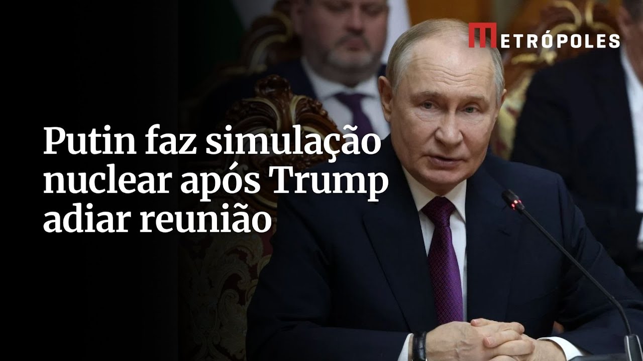Rússia simula ataque nuclear em exercício militar após reunião com Trump ser adiada Veja imagens