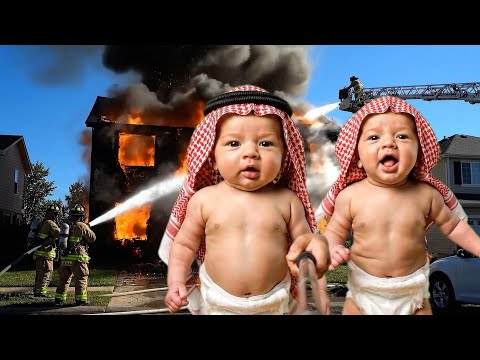 فليحان وحميدان احترق بيتهم وصارو مشردين: توأم الذكاء الاصطناعي