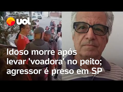 Idoso morre após levar 'voadora' no peito na frente do neto em Santos; agressor é preso em flagrante