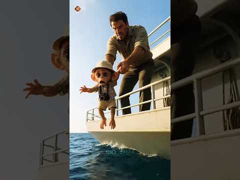 small baby monkey rio and turtle heartouching story❤️