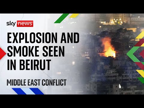 Beirut live: Blasts and explosions seen over southern suburbs
