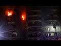 Spain Live | View of apartment building in Valencia after firefighters put out blaze