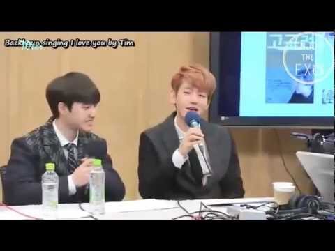 EXO Baekhyun singing another song (not EXO's song) Acapella cut