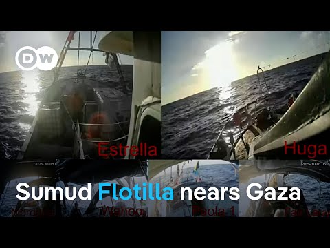 Live: 'Global Sumud Flotilla' carrying aid and activists nears Gaza | DW News