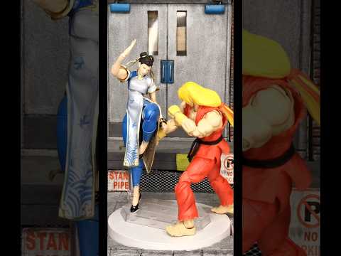 Posing Amazing Yamaguchi Chun Li Street Fighter 6 Ver. REVOLTECH 1/12 action figure #shorts #chunli