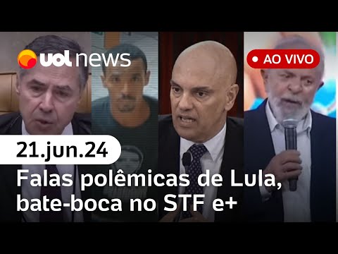 Alexandre de Moraes vota por 17 anos de prisão por relógio; falas polêmicas de Lula e + l UOL News