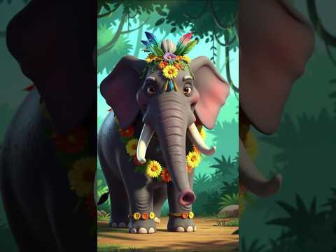 Colorful Friends of the Forest #ai #elephant #animation