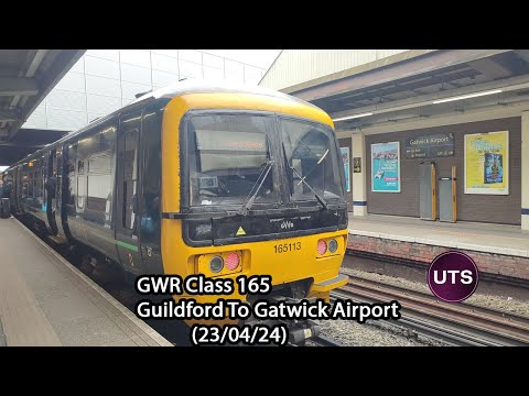 GWR Class 165 Journey Through The Surrey Hills Guildford To Gatwick Airport (23/04/24)