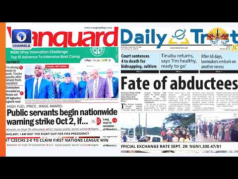 Abduction Farmers In Niger, Public Servants Begin Nationwide Warning Strike Oct 2 + More